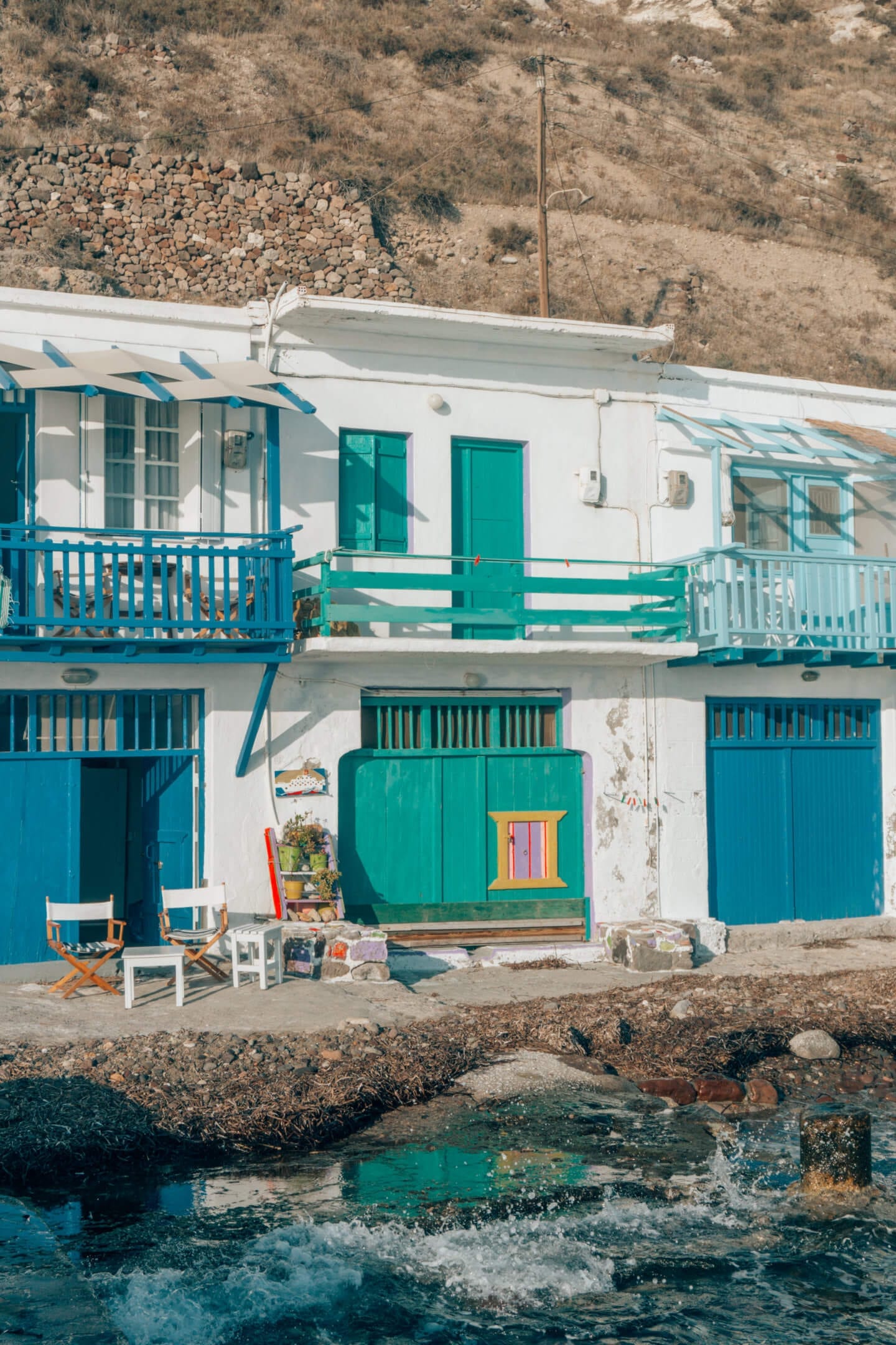 Colourful holiday homes in the small town of Klima - Milos travel guide