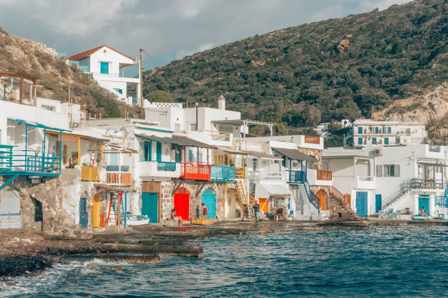 Colourful houses in Klima