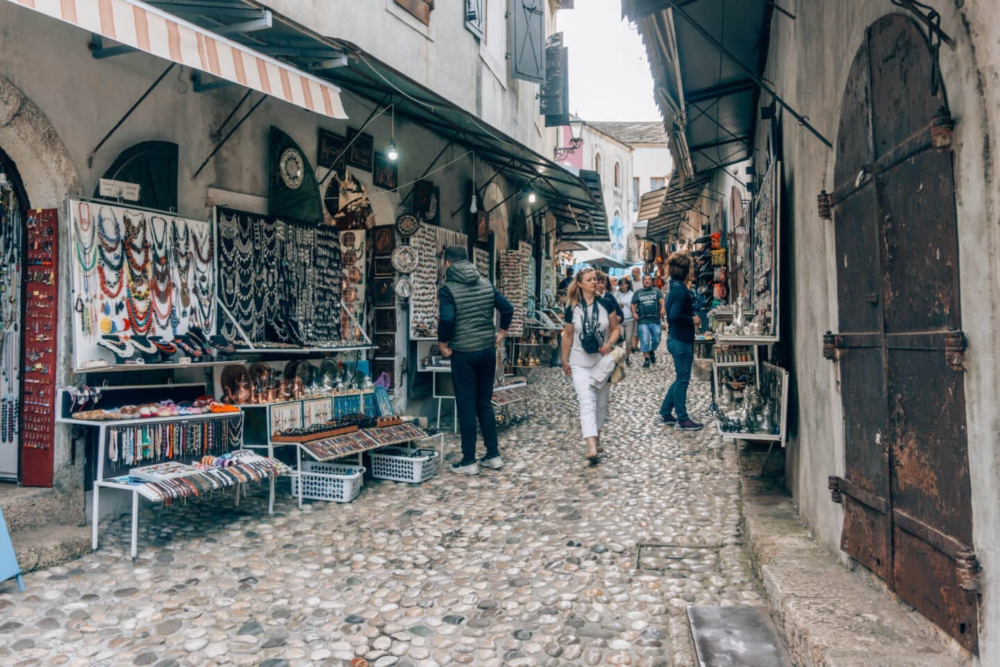 Carsija Market street with shopping stalls