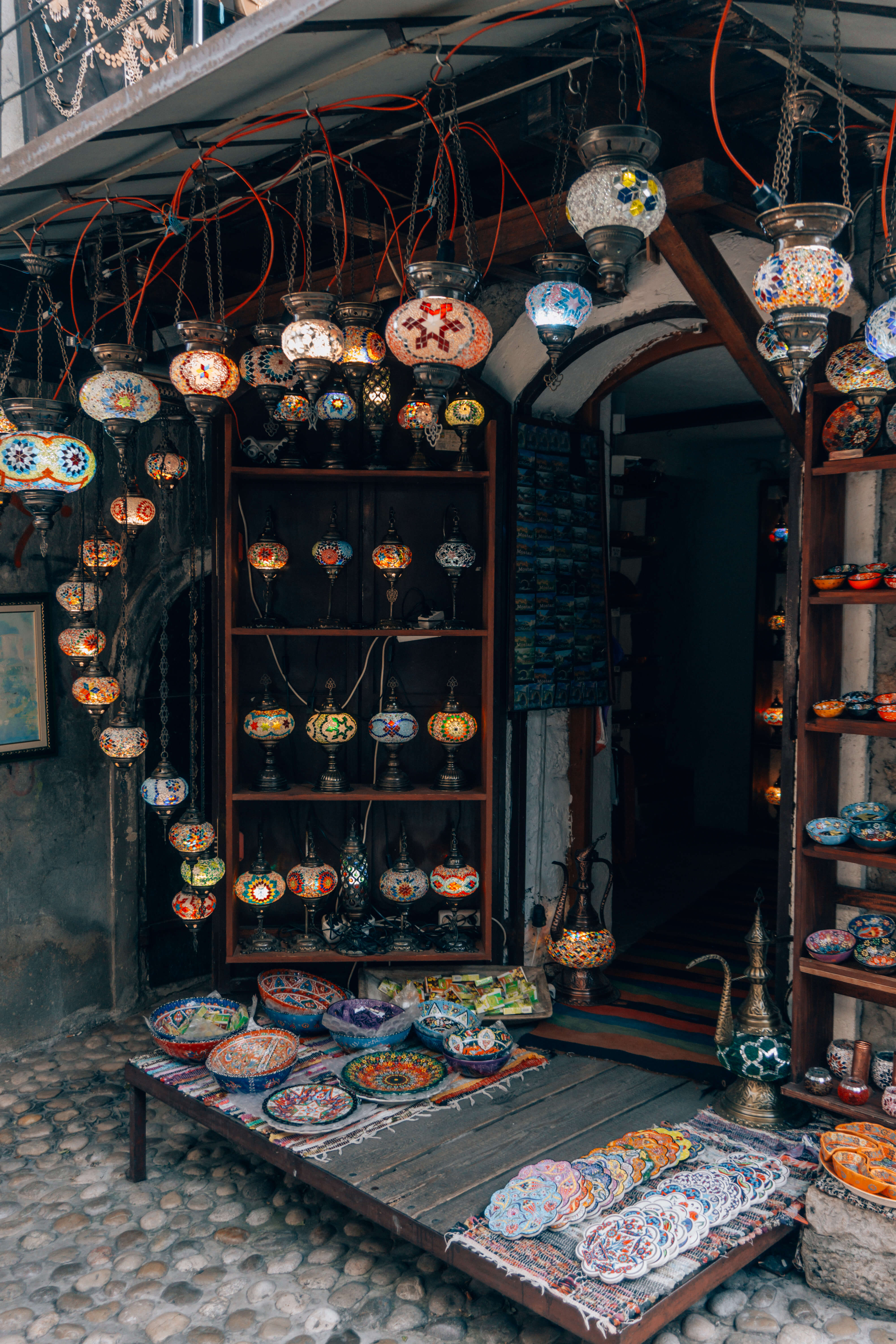 Turkish lamp store in Mostar