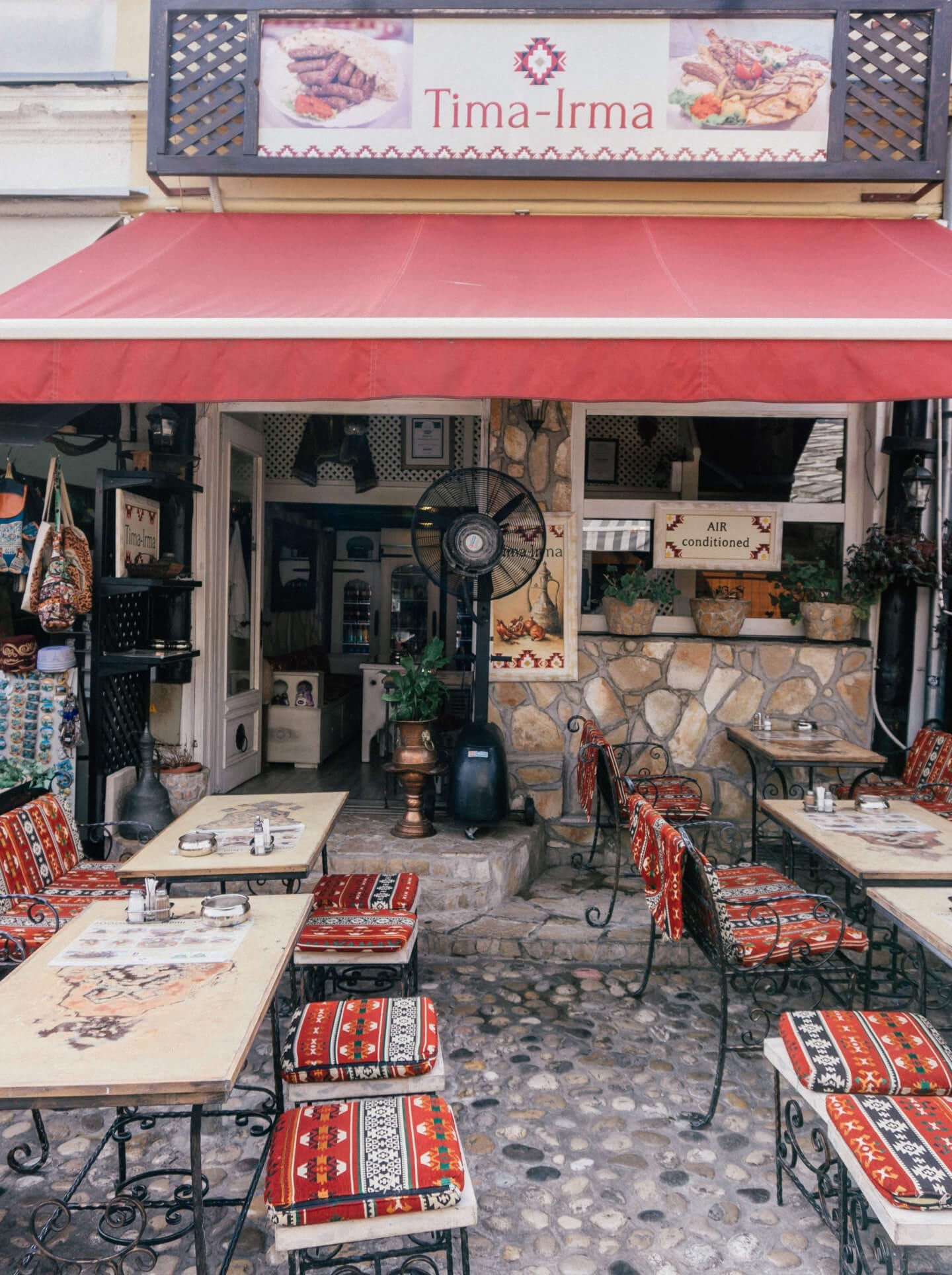 Outdoor patio of Tima-Irma Restaurant