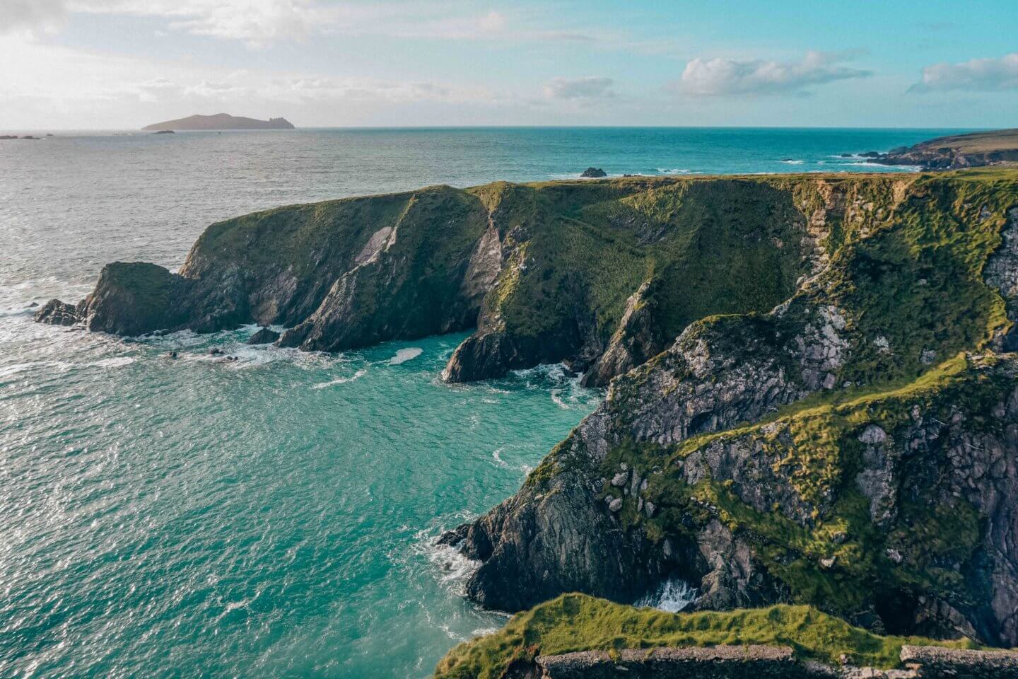 Views from Slea Head Drive at Dunquin Harbour