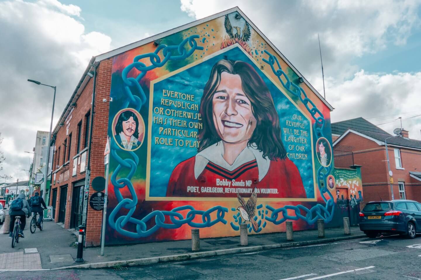 Bobby Sands mural in Belfast, Northern Ireland - places to visit in Ireland