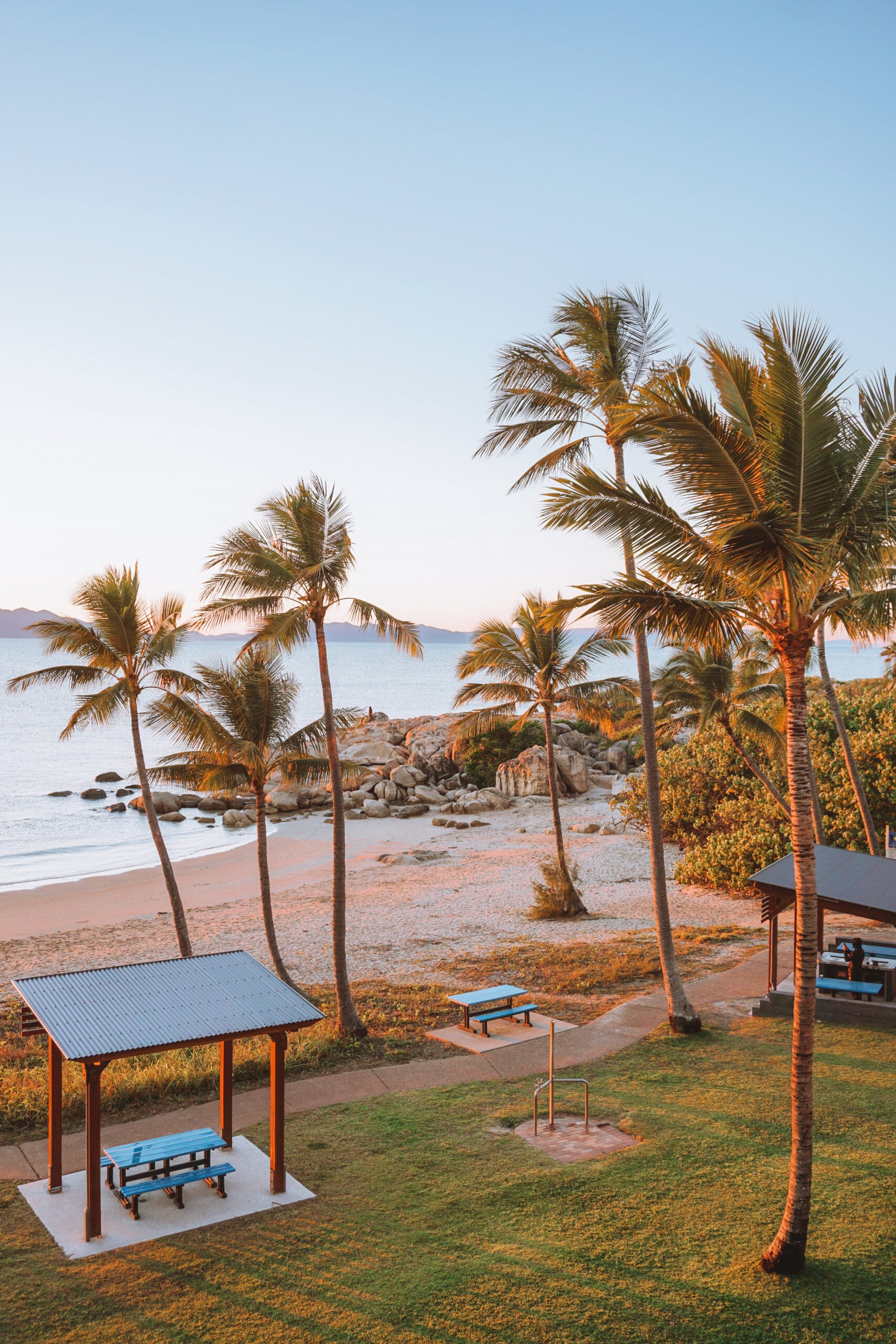 Magic hour at Rose Bay Beach in Bowen Queensland