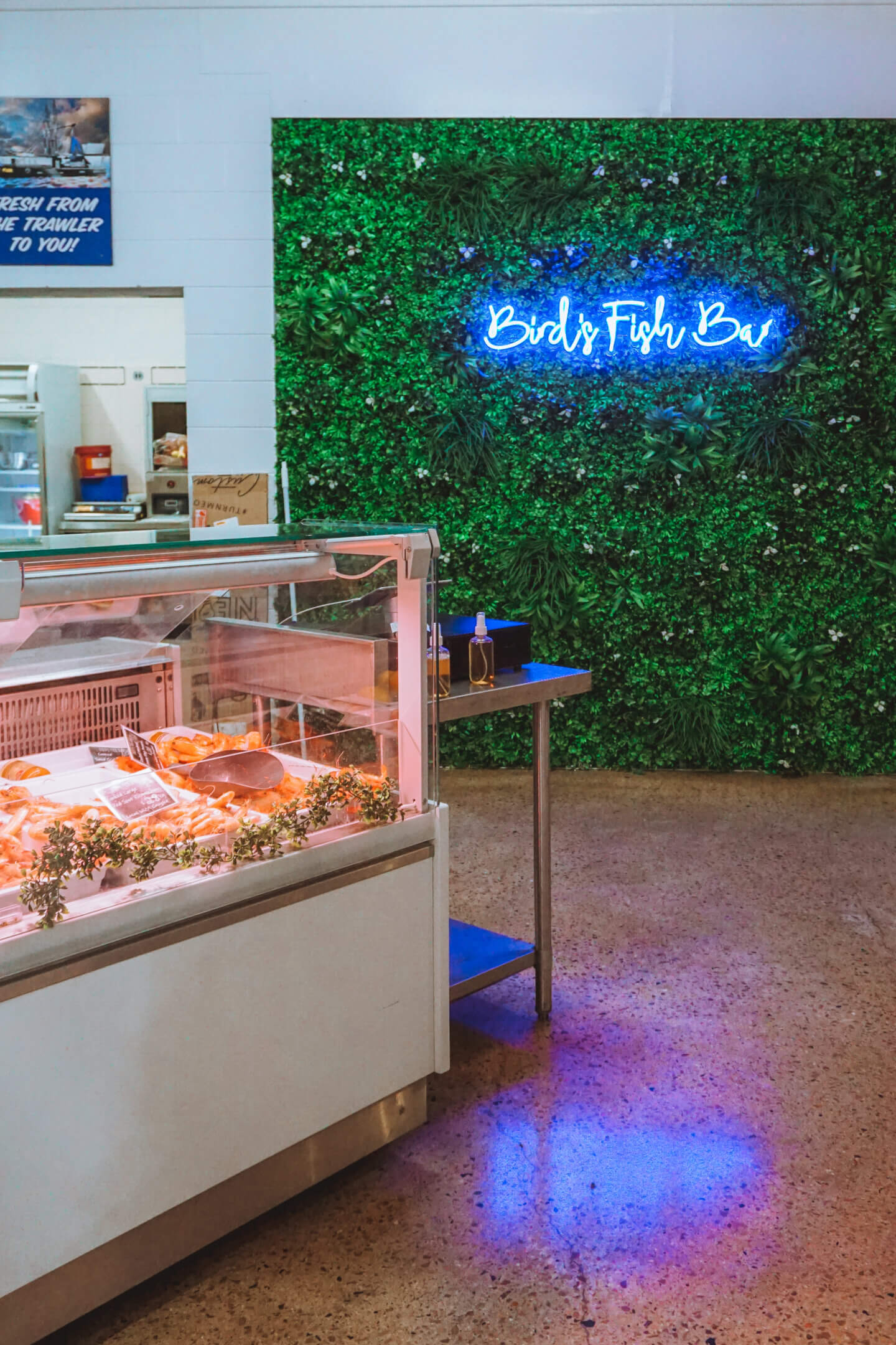 Bird's fish bar interior in Bowen Queensland