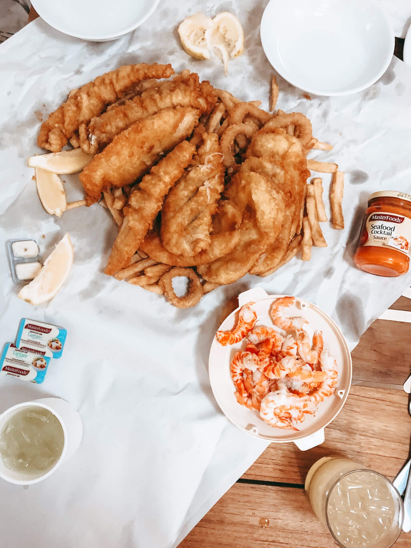 Delicious fish and chips from Bird's Fish bar in Bowen