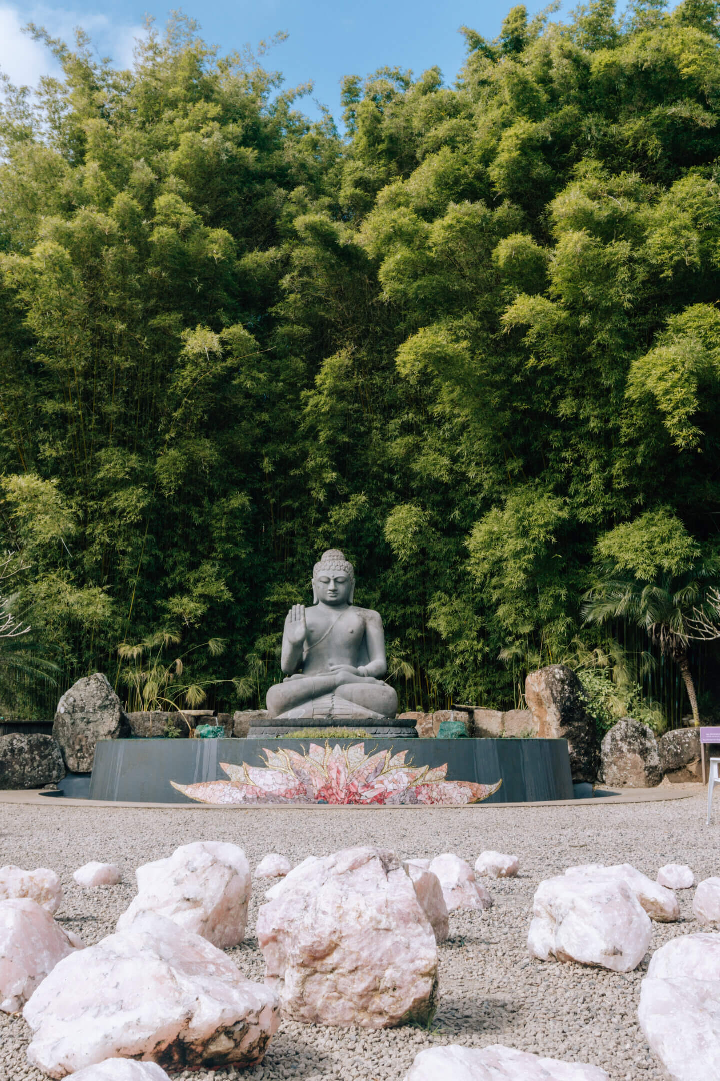 The Blessing Buddha Amphitheatre at Crystal Castle in Mullmbimby NSW