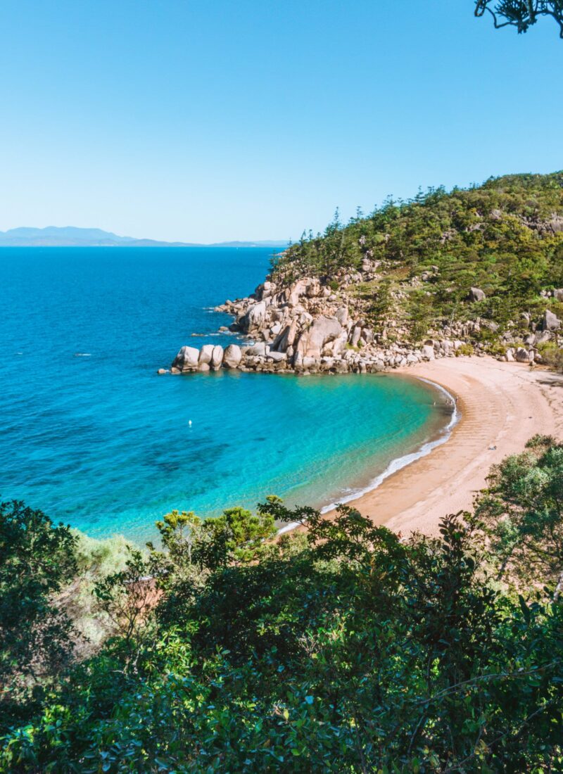 Looking down at beautiful Arthur Bay during the day on Magnetic Island