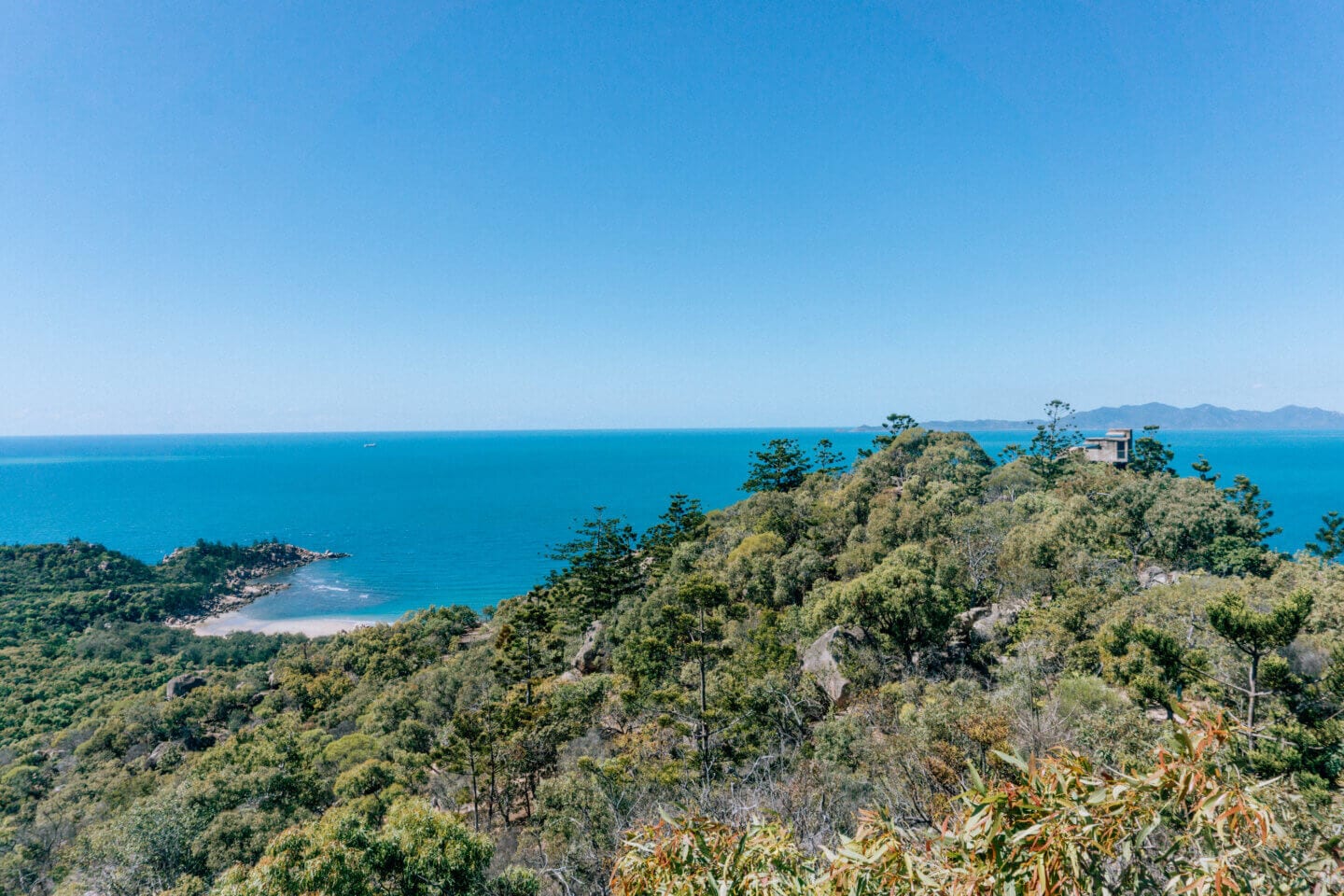 The stunning view from on atop a Fort on Magnetic island