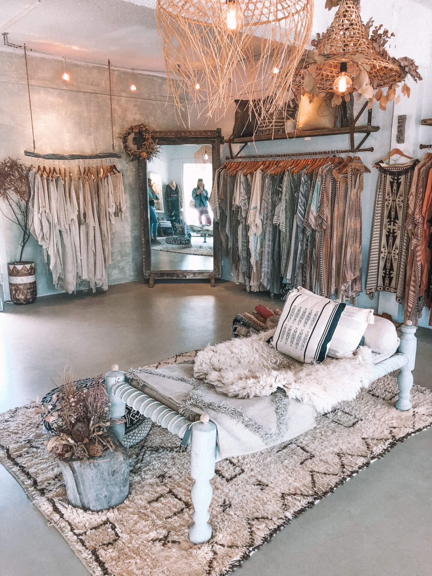 Inside The White Raven boutique in Mullumbimby NSW