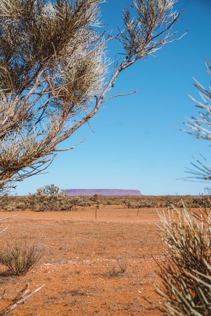 In between Alice Springs and Uluru lies Mount Conner in the Red Centre of Australia