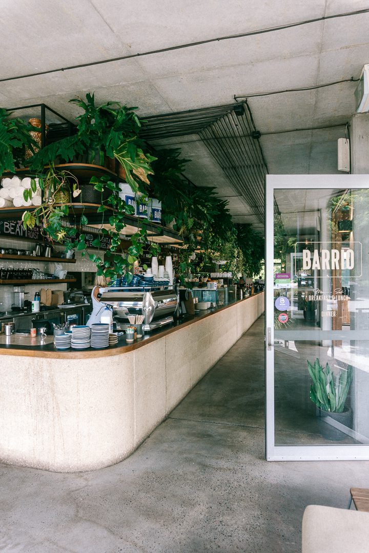 Barrio cafe and restaurant in Habitat in Byron Bay