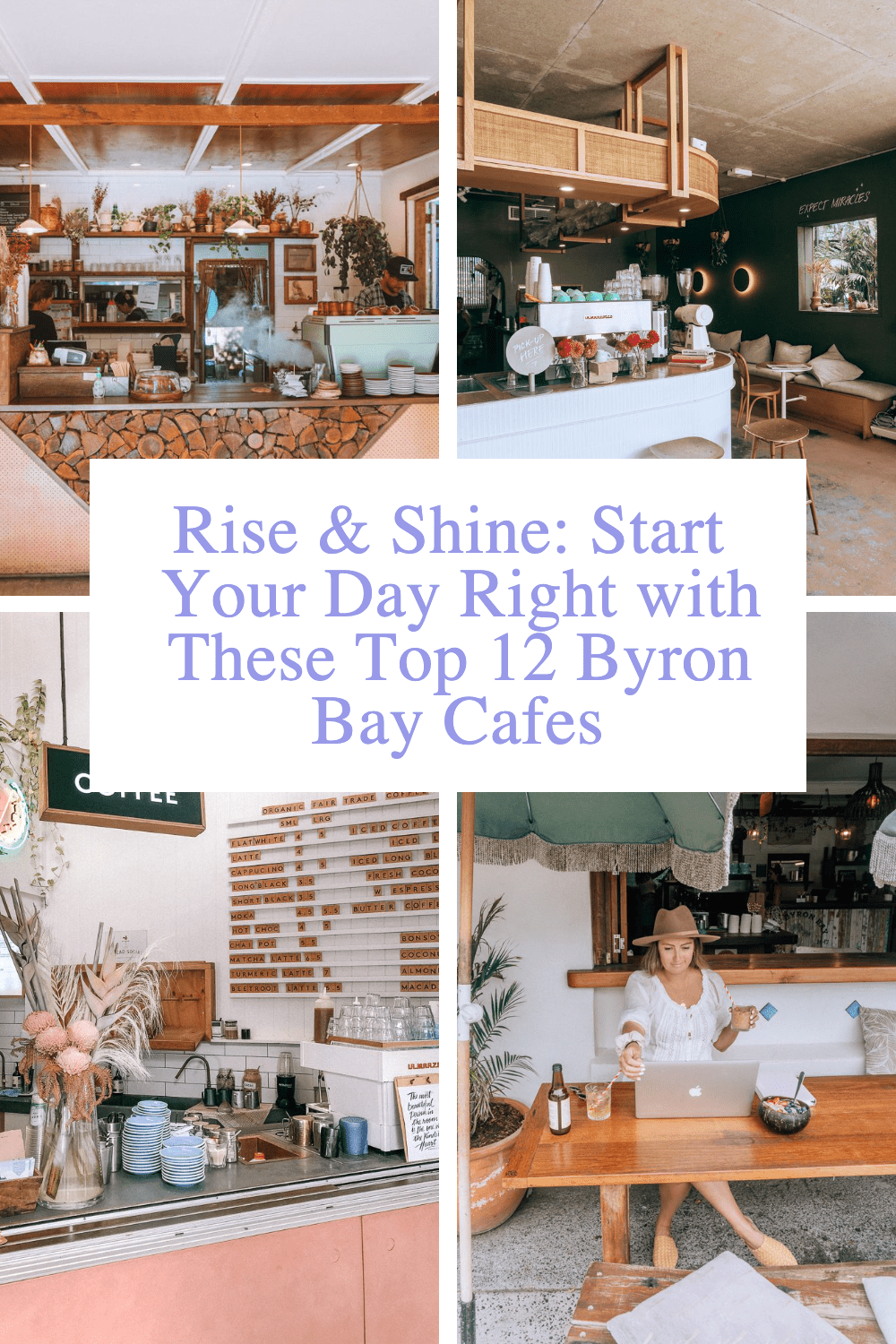 Four photos of Byron Bay Cafes Pin