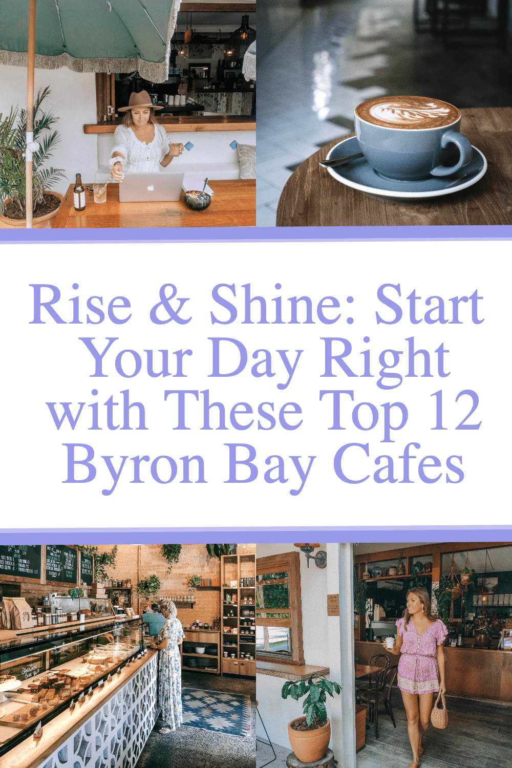 Four photos of Byron Bay Cafes Pin