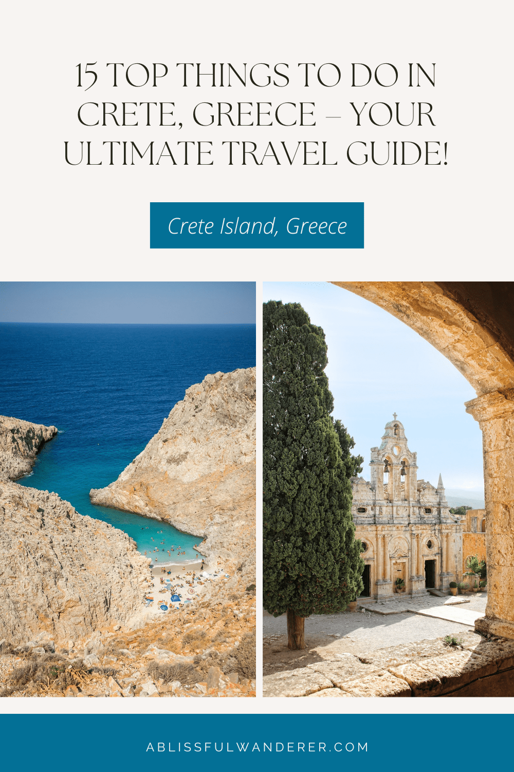 Discover the best of Crete, Greece with our list of 15 top things to do. From exploring ancient ruins to relaxing on pristine beaches, there's something for everyone! Pin