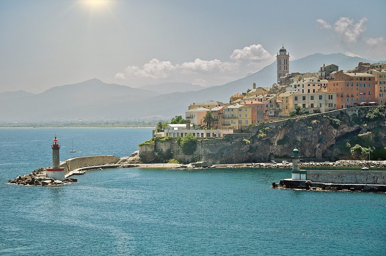 The stunning island of Corsica in is a must-see destination in France with it's colourful buildings, beautiful beaches, and rich history