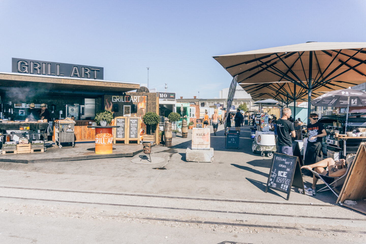 Reffen food market outside of the city centre of Copenhagen 