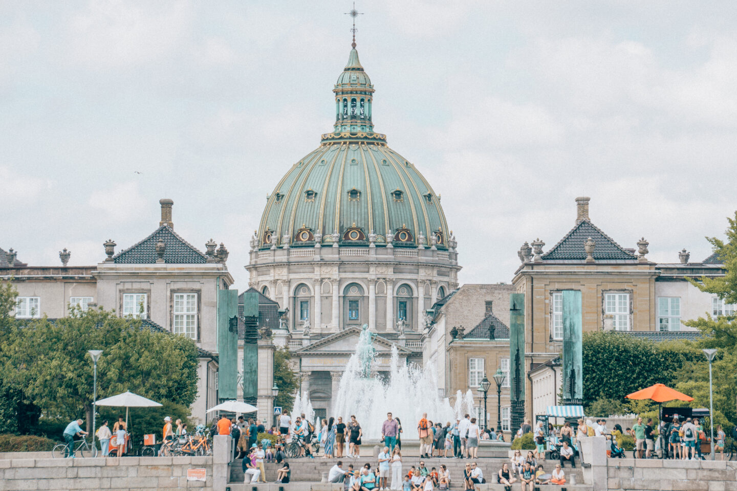 Frederik’s Church (or Marble Church) huge copper green dome is definitely one of the top Things to see in Copenhagen