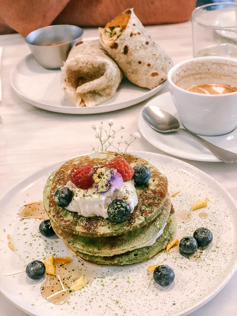 Your 3 Days in Lisbon Itinerary must include the Matcha pancakes at Comoba. Brunch here is incredible!