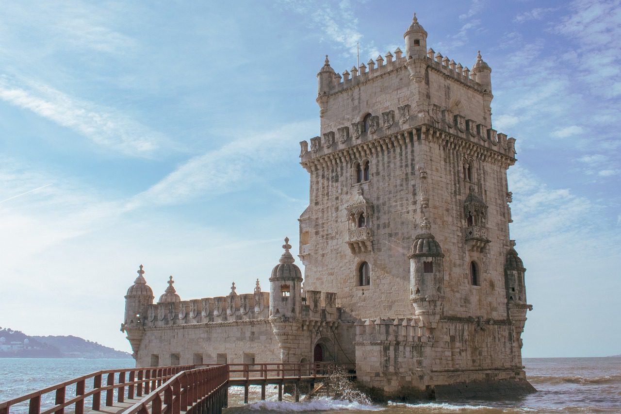 Belém Tower an UNESCO World Heritage on the waterfront.