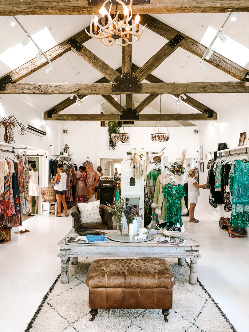 The interior of the famous Spell & The Gypsy store in Byron Bay
