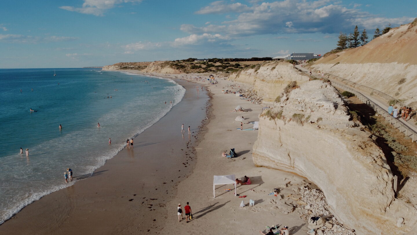 Seaside cliffs and beaches at Port Willunga on the Fleurieu Peninsula – best day trips from Adelaide