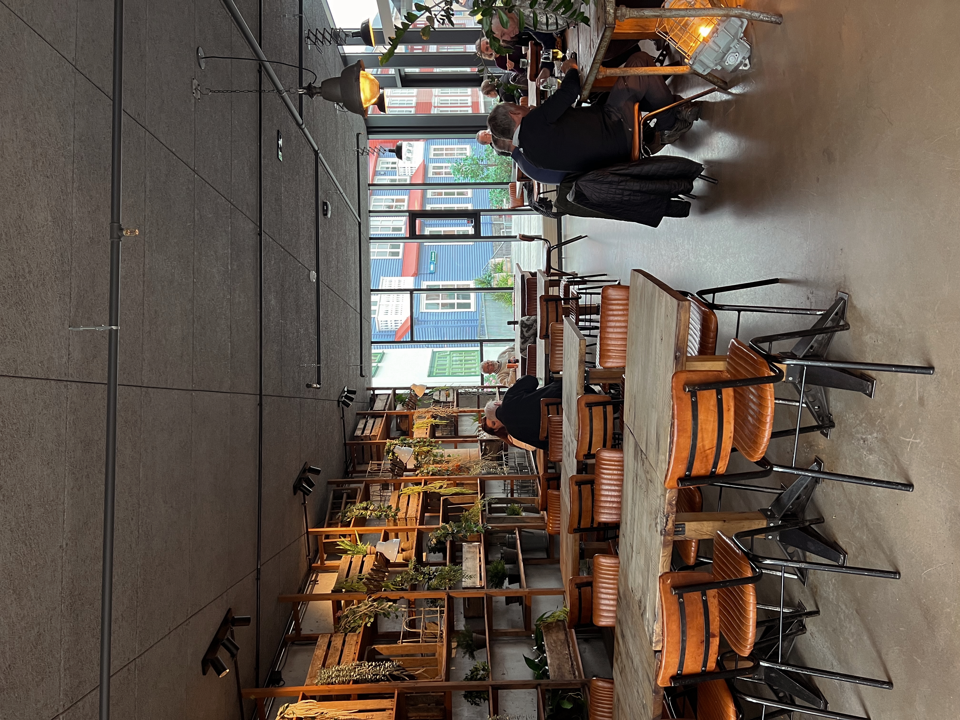 The quirky and cozy interiors of The Old Dairy Food Hall in Selfoss, which is a cool stop on your Iceland Road Trip