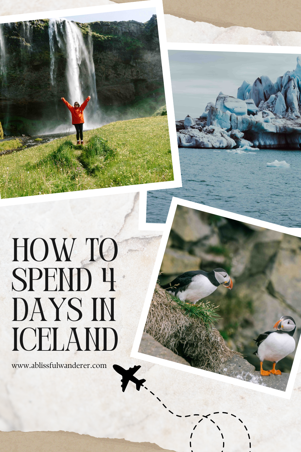 How to Spend 4 Days in Iceland scrapbook pin